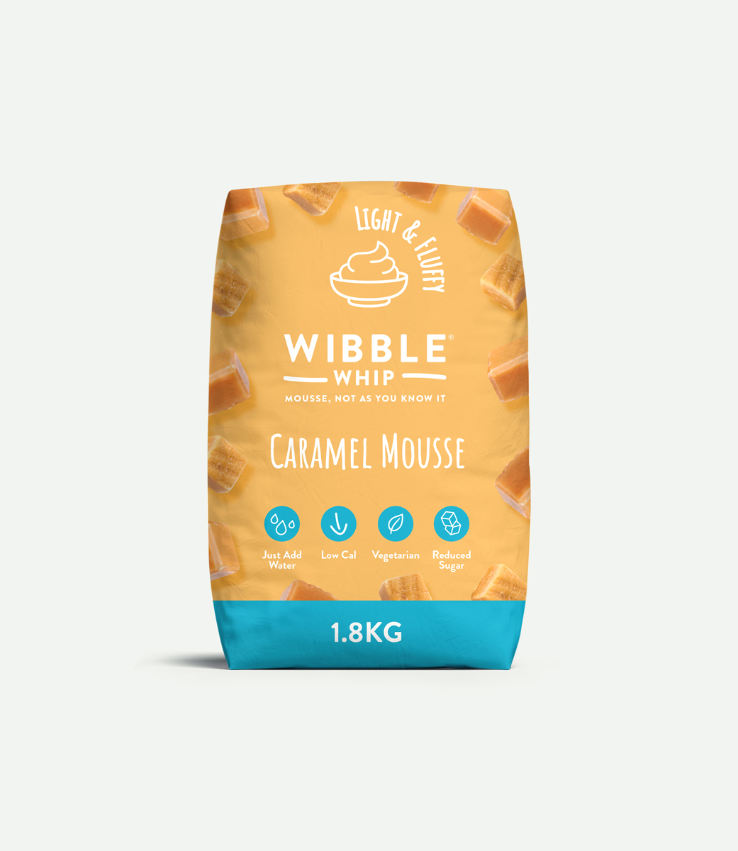 Wibble Foods Caramel Mousse Flavour Reduced Sugar Mix - 1x1.8kg | Free Delivery - Bild 1 von 1