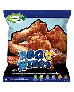 Meadow Vale Frozen BBQ Chicken Wings - unit