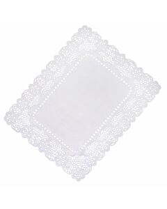 White Lace Paper Tray Covers 25cm x 36cm