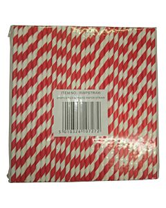 Swantex Red & White Paper Straws