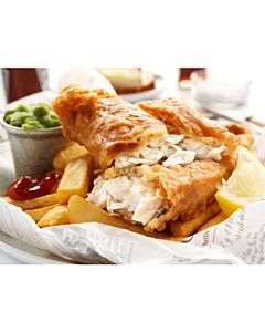 Three Oceans Frozen MSC Battered Haddock Fillets 110-140g